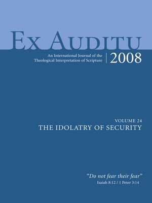 cover image of Ex Auditu--Volume 24